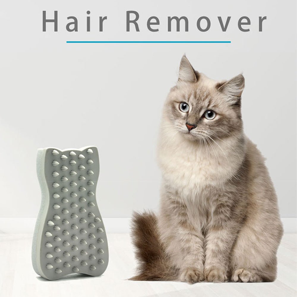 MOMI Pet Hair Remover Silicone Sponge Brush Hair Removal Brush Cat Comb Massage Brush Beautician Shower Comb - Zambeel