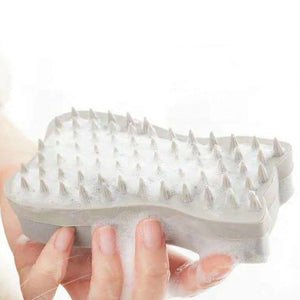 MOMI Pet Hair Remover Silicone Sponge Brush Hair Removal Brush Cat Comb Massage Brush Beautician Shower Comb - Zambeel