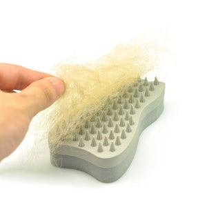 MOMI Pet Hair Remover Silicone Sponge Brush Hair Removal Brush Cat Comb Massage Brush Beautician Shower Comb - Zambeel