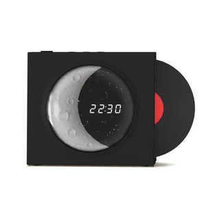 Moon Clock Bluetooth Speaker Vinyl Nostalgic Feelings High Volume Small Speaker - Zambeel