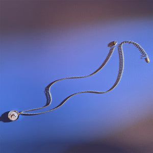 Moon Represents My Heart Hidden Word Projection Necklace - Zambeel