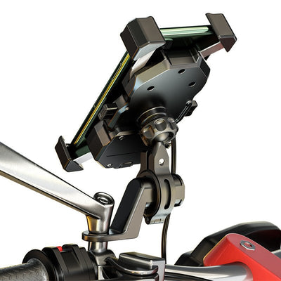 Motorcycle 15W Wireless Charging Mobile Phone Holder - Zambeel