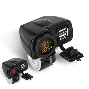 Motorcycle Car Mobile Phone Charger Waterproof With Switch - Zambeel