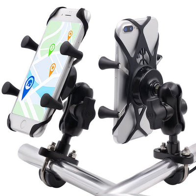 Motorcycle Mobile Phone Bracket Modification Electric Bike Bicycle Accessories Aluminum Alloy Base Bracket - Zambeel