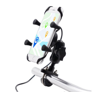 Motorcycle Mobile Phone Bracket Modification Electric Bike Bicycle Accessories Aluminum Alloy Base Bracket - Zambeel