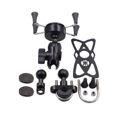 Motorcycle Mobile Phone Bracket Modification Electric Bike Bicycle Accessories Aluminum Alloy Base Bracket - Zambeel