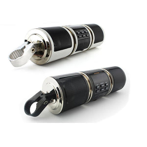 Motorcycle MP3 Music Player Speakers Motorbike Bluetooth Stereo Speaker FM Radio Waterproof Adjustable Bracket Audio Player - Zambeel