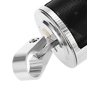 Motorcycle MP3 Music Player Speakers Motorbike Bluetooth Stereo Speaker FM Radio Waterproof Adjustable Bracket Audio Player - Zambeel
