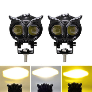 Motorcycle Owl Lens Two Color Spotlight - Zambeel