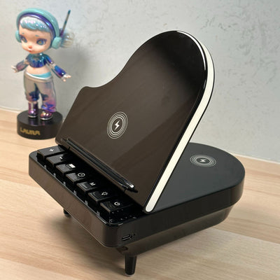 Multi - function Bluetooth Speaker 3 In 1 Wireless Charger With Mobile Phone Holder - Zambeel