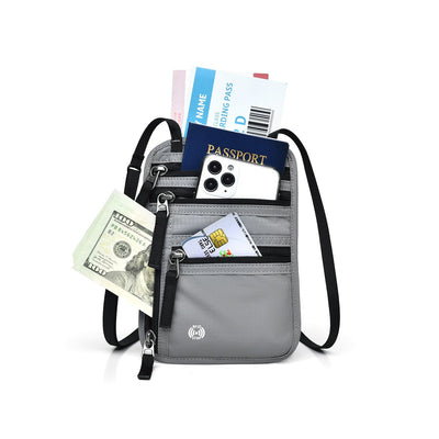 Multi - functional Credentials Travel Passport Bag Abroad - Zambeel