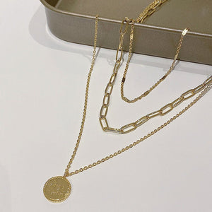 Multi - Layered Sweater Chain For Women Long Necklace Style - Zambeel