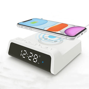 Multifunctional 15W Wireless Charger Clock Alarm Clock Factory Private Model - Zambeel