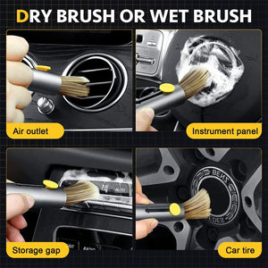 Multifunctional Car Cleaning Kit Car Detailing Brush Window Breaker Tire Cleaning Hook Cleaner Air Vent Cleaning Tools Car Accessories - Zambeel