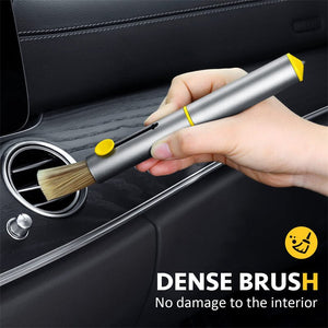 Multifunctional Car Cleaning Kit Car Detailing Brush Window Breaker Tire Cleaning Hook Cleaner Air Vent Cleaning Tools Car Accessories - Zambeel