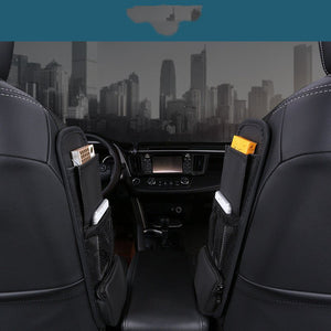 Multifunctional Car Leather Side Pocket Storage Bag - Zambeel