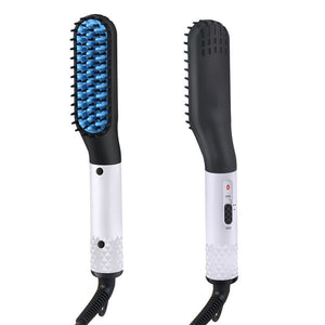Multifunctional Hair Straightener Hair Comb Brush Men Beard Straightener Straightening - Zambeel