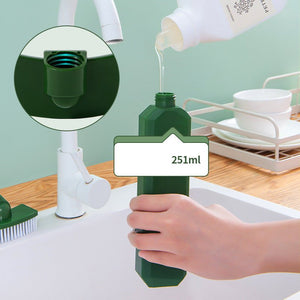 Multifunctional Liquid Kitchen Cleaning Bottle Brush Stove Ceramic Tile Sink Pool Brush Bathroom Wall Floor Bathtub Sponge Brush - Zambeel