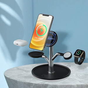 Multifunctional Mobile Phone Magnetic Suction Wireless Charger Bracket - Zambeel