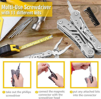 Multifunctional Pliers Outdoor Combination Multi - Purpose Knife Tool Pliers Folding Pliers - Zambeel