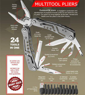 Multifunctional Pliers Outdoor Combination Multi - Purpose Knife Tool Pliers Folding Pliers - Zambeel