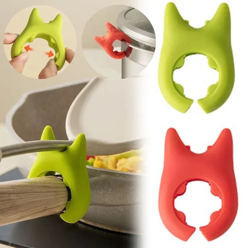 Multifunctional Spatula Holder Silicone Anti - overflow Spoon Holder Cooking Pot Anti - scalding Clip Kitchen Gadgets - Zambeel
