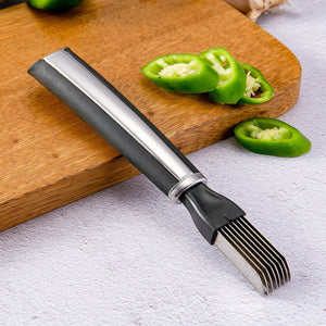 Multifunctional Vegetable Cutter Kitchen Gadgets Chopped Green Onion Knife - Zambeel