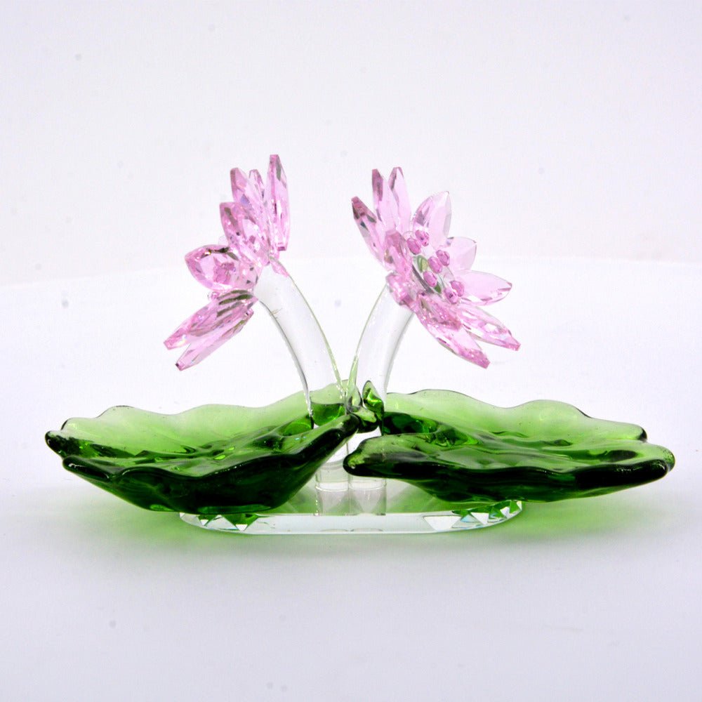 Mushroom Crafts Pineapple Goldfish Flower Pot Swan Butterfly Pig Crystal Ornaments - Zambeel