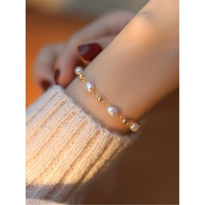 Natural Pearl Fairy - Chic Tiny Freshwater Pearl Bracelet - Zambeel