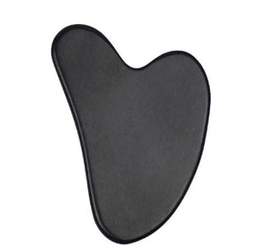 Natural Quartz Scraper Jade Roller Guasha Set Black Genuine - Zambeel