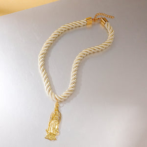 Necklace Rope Female Pendant Hanging Rope Gold Pendant Rope Short Female - Zambeel