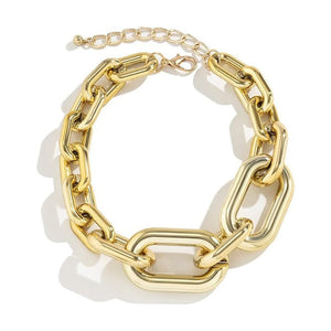 Necklaces For Women, Gold Chain Necklace Chunky,Necklace Link Chain Choker Vintage Heavy Metal Thick Chain - Zambeel
