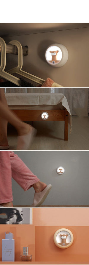 Net Red Girl Heart Bedside Night Light - Zambeel