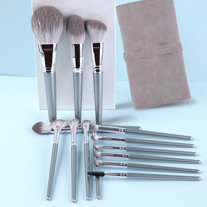 New 14 Piece Wooden Handle Makeup Brush Set Makeup Tools Makeup - Zambeel
