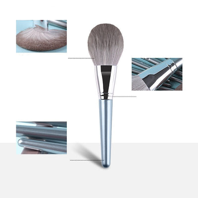 New 14 Piece Wooden Handle Makeup Brush Set Makeup Tools Makeup - Zambeel