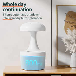 New Arrival Portable 800ml H2o Anti Gravity Usb Air Water Droplet Cool Mist Smooth Sailing Aromatherapy Humidifier For Bedroom - Zambeel