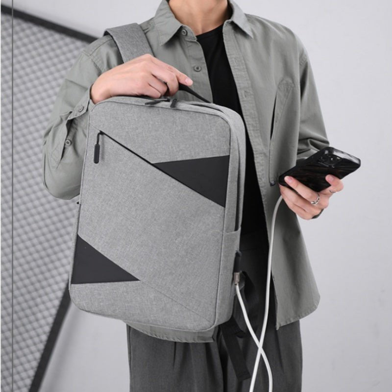 New Business Commute Business Trip Computer Backpack Men's Three - piece Set - Zambeel
