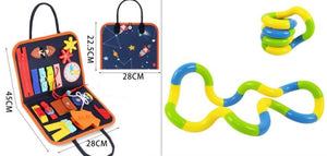 New Busy Book Children's Busy Board Dressing And Buttoning Learning Baby Early Education Preschool Sensory Learning Toy - Zambeel