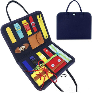 New Busy Book Children's Busy Board Dressing And Buttoning Learning Baby Early Education Preschool Sensory Learning Toy - Zambeel