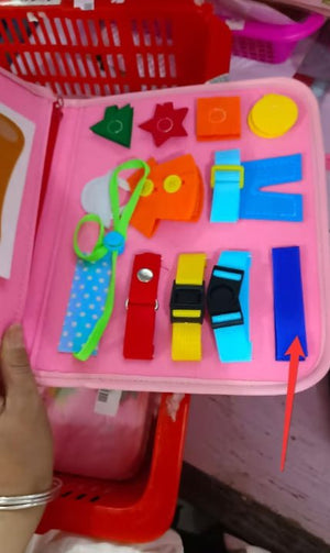 New Busy Book Children's Busy Board Dressing And Buttoning Learning Baby Early Education Preschool Sensory Learning Toy - Zambeel