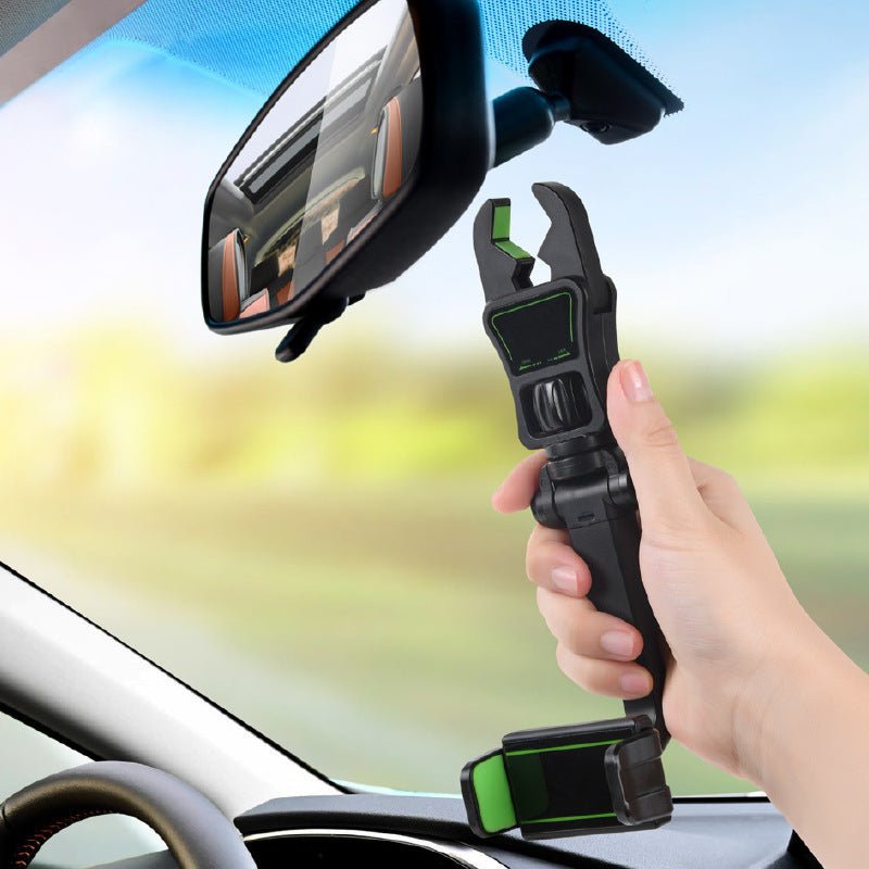 New Car Mobile Phone Holder Rear View Mirror Bracket AR Navigation Pillow - Zambeel