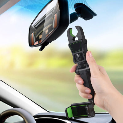 New Car Mobile Phone Holder Rear View Mirror Bracket AR Navigation Pillow - Zambeel