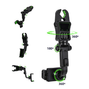 New Car Mobile Phone Holder Rear View Mirror Bracket AR Navigation Pillow - Zambeel