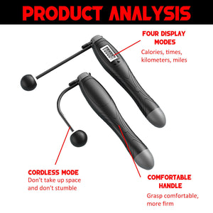 New Cordless Electronic Skipping Rope - Zambeel