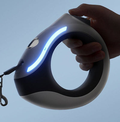 New Dog Traction Rope LED Night Lighting Automatic Retractable Leash Pet Supplies - Zambeel