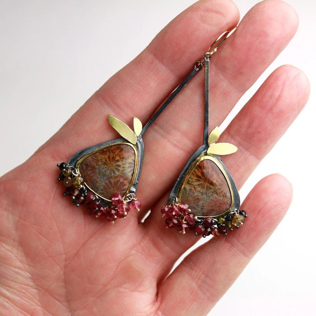 New E - commerce Womens Retro Fashionable And Creative Earrings For Ladies - Zambeel