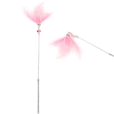 New Fairy Cat Teaser Bell Feather Cat Toy Cat Teaser Interactive Cat Teaser Toy Cat Toy - Zambeel