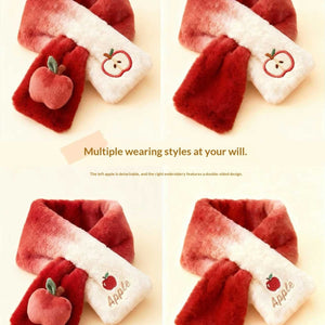 New Fallwinter Red Cozy And Cute Scarf - Zambeel