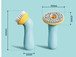 New Hand - held Pet Bath Brush Bath Brush Cleaning Pet Shower Hair Grooming Cmob Dog Cleaning Tool Pet Supplies - Zambeel