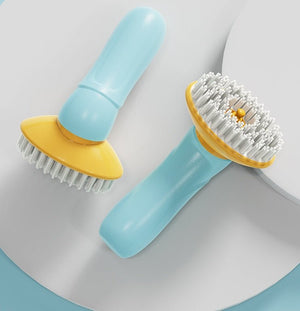 New Hand - held Pet Bath Brush Bath Brush Cleaning Pet Shower Hair Grooming Cmob Dog Cleaning Tool Pet Supplies - Zambeel
